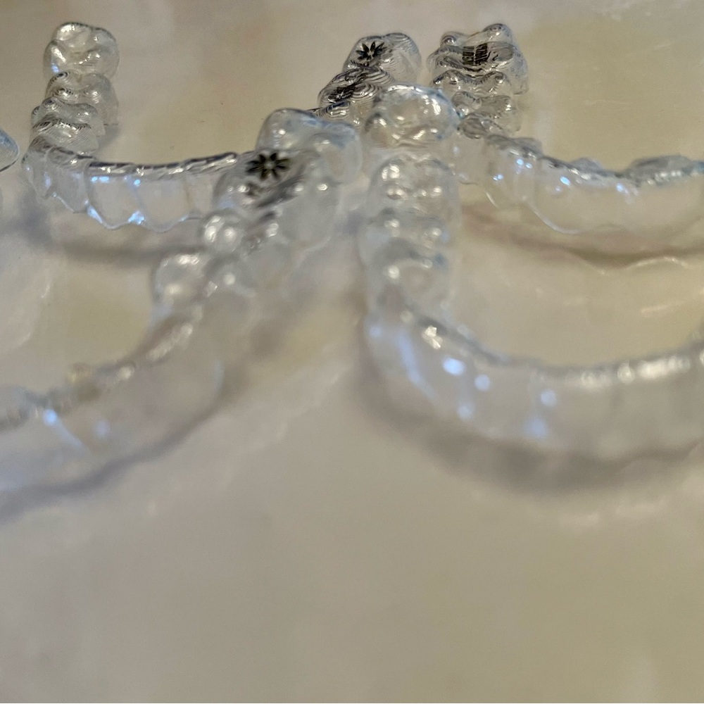 Used Clear Dental Aligners Invisalign 2 sets arts crafts projects braces